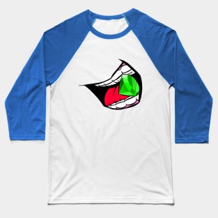 Teeth Emerald Baseball T-Shirt